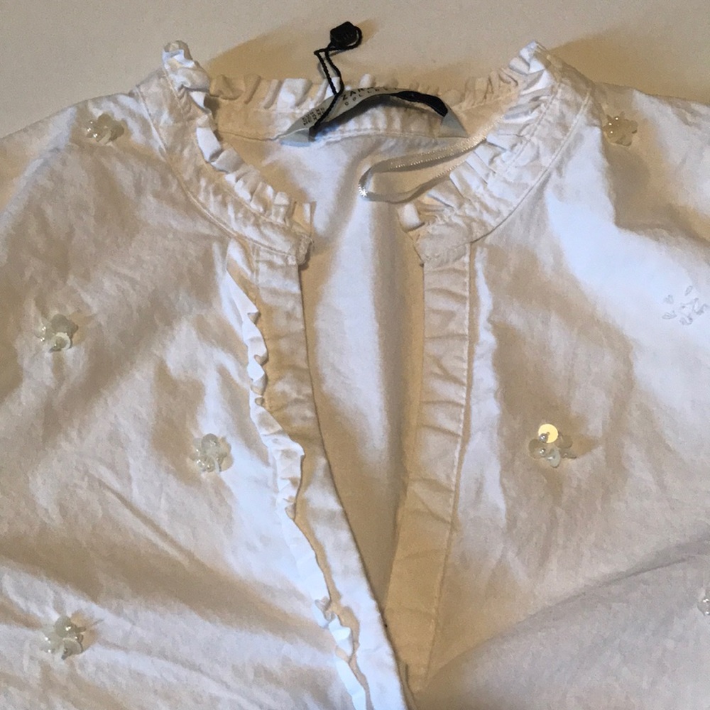 Zara Basic White Long Sleeve - image 4